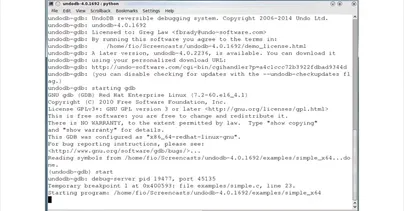 Getting started with UndoDB