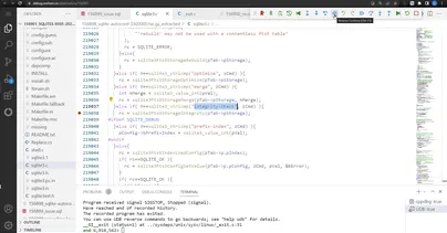 A complete example: debugging an open source program with LiveRecorder